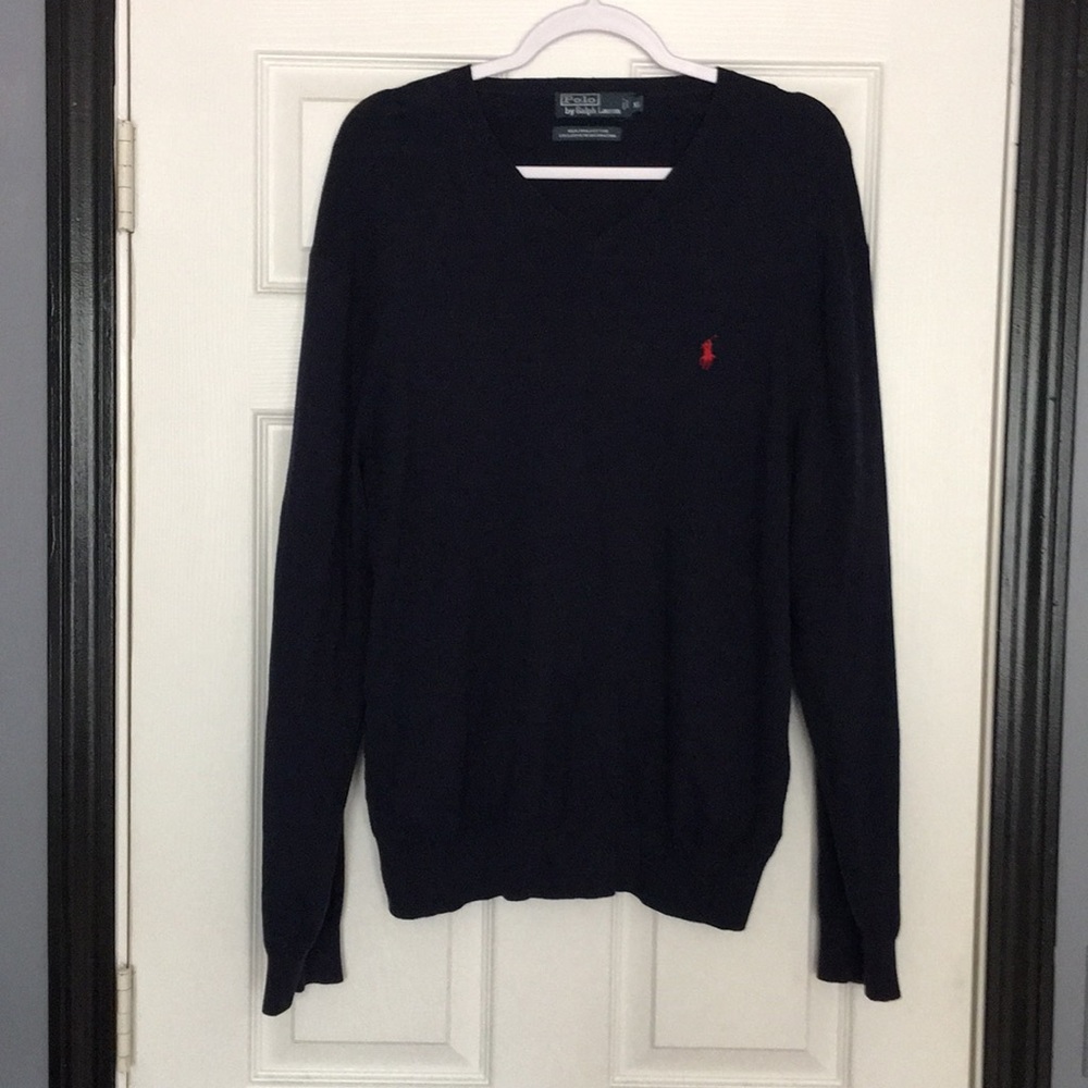 Polo by Ralph Lauren Pima Cotton V-Neck Sweater